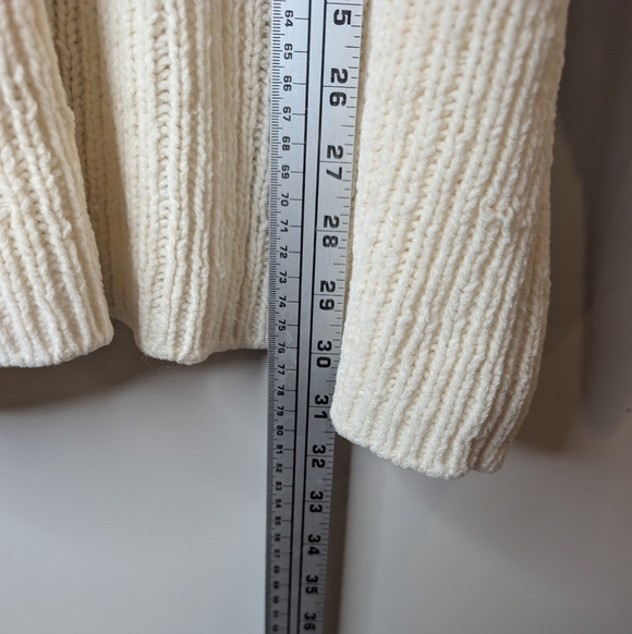 Penningtons Women’s 2XL Cream Knit V-Neck Oversized Sweater Poncho Style - Picture 10 of 11